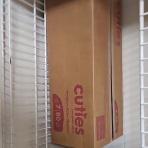 Cuties Size 7 Diapers, 80 Count